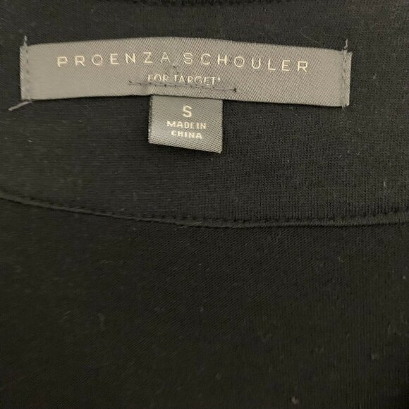 Proenza Schouler Womens Black Solid V Neck Fit & Flare Cocktail Dress - Picture 3 of 3